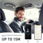 AGPTEK Manos Libres para Coche Bluetooth 5.0 con Siri, Google Asistente, Kit de Coche Altavoz Inalámbrico con Ranura de Tarjeta