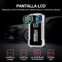 AOKBON Arrancador de Coches 4000A 12V Arrancador de batería para 8L de Gasolina o 6L de Diésel Booster con Pantalla LCD Grande