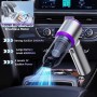 Aspirador Mano Potente, 20000Pa Aspirador de Coche 4 en 1 Mini aspiradora USB 6000mah Aspirador Coche Carga Rápida con 2 Filtro