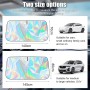 145x80 Cm Parasol Coche Delantero, Parasol Plegable Coche, Parasol para Coche para ProteccióN Rayos UV, Universal Parasol