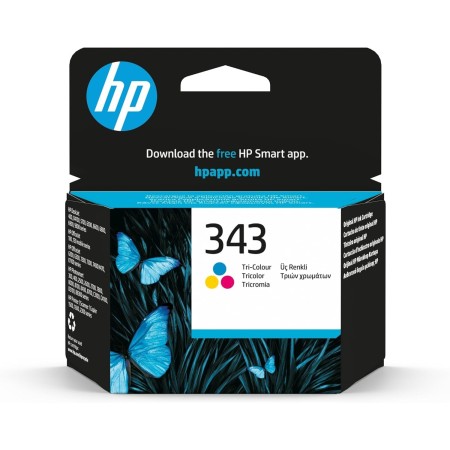 HP 343 C8766EE Tricolor, Cartucho de Tinta Original, Compatible con impresoras de inyección de tinta HP Officejet6210, 6310,