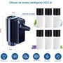 AI Eléctrico Ambientador Coche con 3 perfumes (Coloniaa/Chanell/Hiltonn), Nebulizador Ultrasónico, 3 Modos Inteligentes,