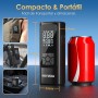 HOVVIDA Compresor de Aire Portatil, Inflador Ruedas Coche 150 PSI (10,3 Bar) 5V, Compresor Aire Coche Bicicleta, Batería