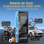 HOVVIDA Compresor de Aire Portatil, Inflador Ruedas Coche 150 PSI (10,3 Bar) 5V, Compresor Aire Coche Bicicleta, Batería