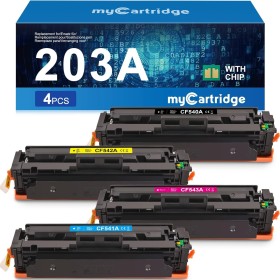 MyCartridge Compatible con HP 203A/203x CF540A para Color Laserjet Pro MFP M254dw M254nw M281fdw M281fdn M280nw