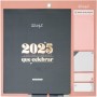 Mr. Wonderful - Calendario de Pared Magnético 2025 - En este hogar va a haber mucho que celebrar - Incluye 4 Hojas de Pegatinas