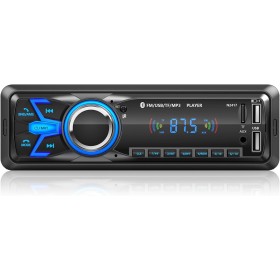 Radio Coche Bluetooth 5.0 Manos Libres, Wistrue Autoradio Coche Bluetooth Pantalla1 DIN Radio Bluetooth Coche MP3 Player FM