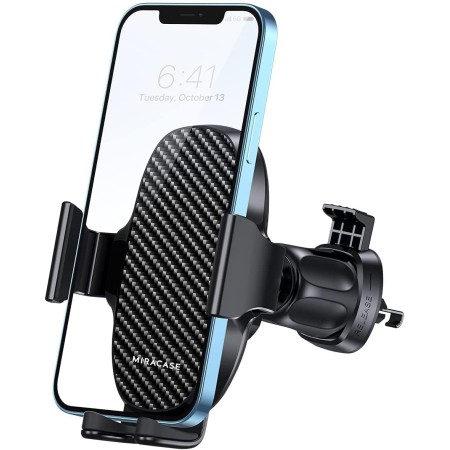 Miracase Soporte Móvil Coche Robusto y Seguro, 3 en 1 Suporte Universal Telemovel Carro Ventosa &Salpicadero&Parabrisas,