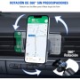 Miracase Soporte Móvil Coche Robusto y Seguro, 3 en 1 Suporte Universal Telemovel Carro Ventosa &Salpicadero&Parabrisas,