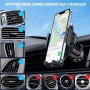 Miracase Soporte Móvil Coche Robusto y Seguro, 3 en 1 Suporte Universal Telemovel Carro Ventosa &Salpicadero&Parabrisas,