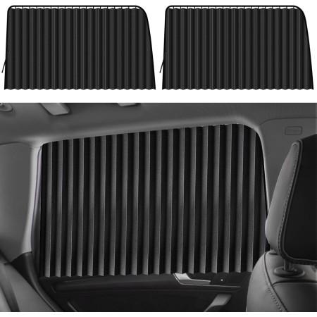 ZATOOTO Parasol Coche Lateral - Cortinas Coche, Parasol Coche Magnetico 2 Unidades, Parasol Ventana Coche Boquear los Rayos UV y