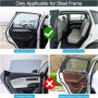 ZATOOTO Parasol Coche Lateral - Cortinas Coche, Parasol Coche Magnetico 2 Unidades, Parasol Ventana Coche Boquear los Rayos UV y