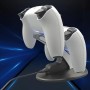 Base de enfriamiento Soporte Playstation 5 PS5 Slim de Mesa con RGB ,Ventilador Refrigerador, Carga de 2 Mandos, Soporte