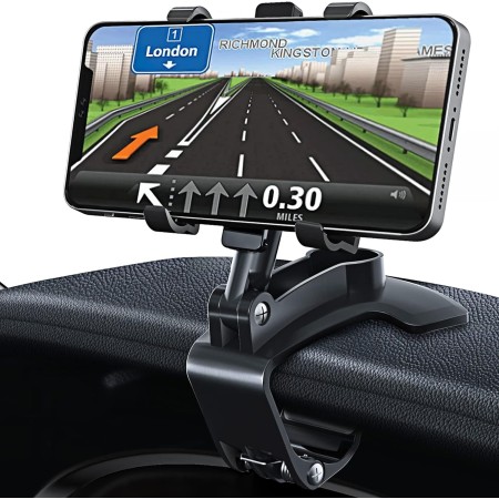 GESMATEK Soporte Móvil Coche, soporte para teléfono para automóvil ajustable y giratorio de 360 grados,adecuado para teléfonos