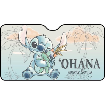 TATAWAY - Parasol Delantero Lilo & Stitch para Coche | Protección Eficaz | Fácil Fijación con Ventosas | Personalizable Disney |