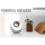 Creative Labs Pebble 4.4W blanco altavoz - Altavoces (2.0 canales, Alámbrico, 3,5 mm, 4,4 W, 100 - 17000 Hz, blanco)