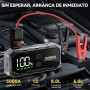 YUSMAN Arrancador de Baterias de Coche con Compresor de Aire, 12V 6000A Arrancador Coche Portatil con Inflador de 150 PSI (para