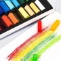 MUNGYO 64 colores tiza cuadrada no tóxica aceite suave Pastel cuadrado