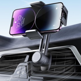 Soporte Móvil Coche Porta Telephone: [360°Rotación & Liberación de un Botón] Suporte Sujeta Teléfono Coche del Aire Ventilación,