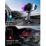 Soporte Móvil Coche Porta Telephone: [360°Rotación & Liberación de un Botón] Suporte Sujeta Teléfono Coche del Aire Ventilación,