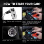 Arrancador de Coches 5000A Arrancador de Baterias de Coche 12V con Pantalla LCD Jump Starter con para Gasolina o 9.5L Diesel luz