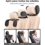 Oasser Reposacabezas Coche Reposacabezas Coche Niño 360 Grados Ajustable de Cuero Transpirable Apoya Cabeza Coche para Adultos