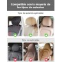Oasser Reposacabezas Coche Reposacabezas Coche Niño 360 Grados Ajustable de Cuero Transpirable Apoya Cabeza Coche para Adultos