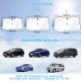 Parasol Coche Delantero Plegable, Parasol Paraguas Coches, Protección UV, Aislamiento Térmico, Almacenamiento fácil, Adaptable a