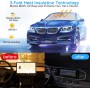 Parasol Coche Delantero Plegable, Parasol Paraguas Coches, Protección UV, Aislamiento Térmico, Almacenamiento fácil, Adaptable a
