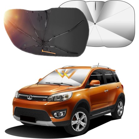 Oziral Parasol para Parabrisas, Paraguas, Sombrilla Plegable del Coche. Protector con Anti UV Rayos para la mayoría de los
