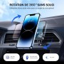 Miracase Soporte Movil Coche, 2024 [Imanes Ultrapotentes] Soporte Magnetico Movil Coche Compatible con 16 Pro MAX 15 14 13 Plus