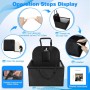Wimypet Impermeable Protector de Asiento de Coche para Mascota, Asiento del Coche de Seguridad para Perros Gatos, Material