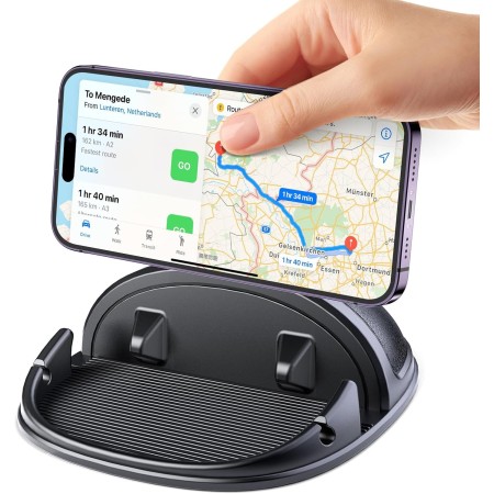 Beeasy Soporte Móvil Coche Salpicadero, Soporte Teléfono Coche de Silicona Antideslizante, Suporte Universal para iPhone 16 15