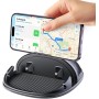 Beeasy Soporte Móvil Coche Salpicadero, Soporte Teléfono Coche de Silicona Antideslizante, Suporte Universal para iPhone 16 15