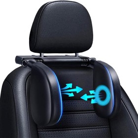 Reposacabezas Coche, Sujeta Cabezas Coche Para NiñOs, Reposa Cabezas Para Coches Cuero Transpirable Ajustable De 180 Grados Para