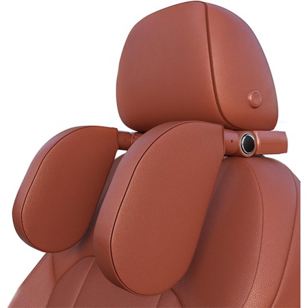 Reposacabezas Coche, Sujeta Cabezas Coche Para NiñOs, Reposa Cabezas Para Coches Cuero Transpirable Ajustable De 180 Grados Para
