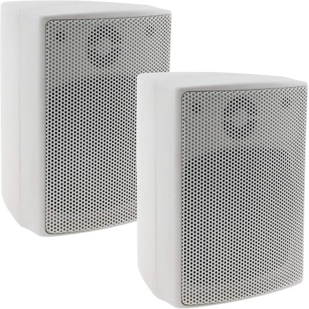 Altavoz de 2 vías blanco par de altavoces de pared para sistema estéreo HiFi home cinema 40W 8Ohm