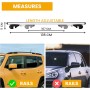 Barras de Techo para Coche Universal. Baca Portaequipajes de Coche para Viajes. Barras Superiores Compatibles con Rieles para