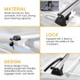 Barras de Techo para Coche Universal. Baca Portaequipajes de Coche para Viajes. Barras Superiores Compatibles con Rieles para
