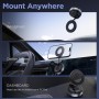 MSXTTLY Soporte Magnetico Movil Coche, [Vmag-S1] Portátil Soporte Movil Coche Ventosa con mag- Safe, Ajustable 360°, Compatibles
