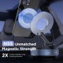 MSXTTLY Soporte Magnetico Movil Coche, [Vmag-S1] Portátil Soporte Movil Coche Ventosa con mag- Safe, Ajustable 360°, Compatibles