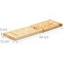 Relaxdays Mancala Juego de Mesa, 2 Jugadores, Madera, Marrón Natural, 2 x 44 x 13 cm