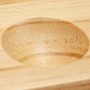 Relaxdays Mancala Juego de Mesa, 2 Jugadores, Madera, Marrón Natural, 2 x 44 x 13 cm
