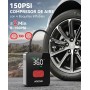 ACEZUK 6000A Arrancador de Baterias de Coche con 150PSI Compresor de Aire, Arrancador Coche Portatil con Inflador(Todo Gas o