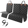 KYG Funda Antideslizante Protector para Mascotas, Perro y Niños Resistente al Agua Duradero Asiento Coche con 1 Cinturón de