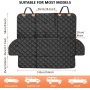 KYG Funda Antideslizante Protector para Mascotas, Perro y Niños Resistente al Agua Duradero Asiento Coche con 1 Cinturón de