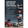 AUTOZOCO Pinzas de Batería de Coche y Motos, Cable de Arranque para Batería de Coche, Pinza de Arranque, Pinza Cocodrilo,