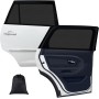 Parasol Coche Infantil Lateral,Parasol Ventana Coche Doble Tejido para Máxima Protección contra Rayos UVA,Parasol Coche Bebe