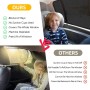 Parasol Coche Infantil Lateral,Parasol Ventana Coche Doble Tejido para Máxima Protección contra Rayos UVA,Parasol Coche Bebe
