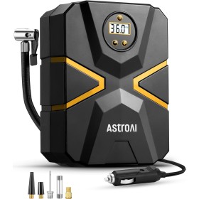 AstroAI Inflador Ruedas Coche Digital 12V, Compresor Aire Portátil 150 PSI, Compresor Aire Coche, Hinchador Ruedas Coche con